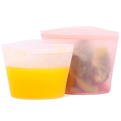Bom preço. Sacos de armazenamento de alimentos de silicone reutilizáveis de qualidade superior para congelamento, cozimento e organização on-line