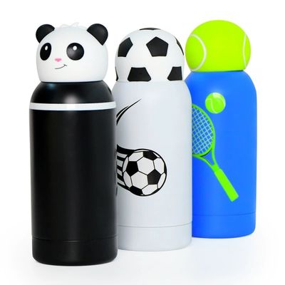 Bom preço.  Cartoon Kids Bestie Bottle Insulated Stainless Steel Water Bottle With Detachable Soft Head Fun Drinking For Kids, Flexible Reusable Straw 16 Ounce on-line