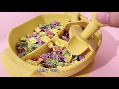 O bebê que alimenta a forquilha macia da colher ajustou BPA silicone livre do produto comestível dos utensílios da louça do bebê