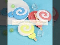 Moldes de silicone de desenho animado de bricolage ️ bandeja de gelo de silicone reutilizável livre de BPA com formas bonitas de animais e frutas ️ moldes flexíveis para chocolate, geleia, doces e muito mais